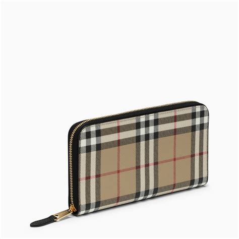 burberry zip up wallet|Burberry vintage wallet.